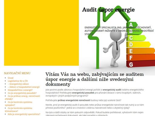 ing. štěchovský jaroslav: činnost energetického specialisty/auditora, posouzení hospodaření energií v budovách a energetických hospodářstvích subjektů.
