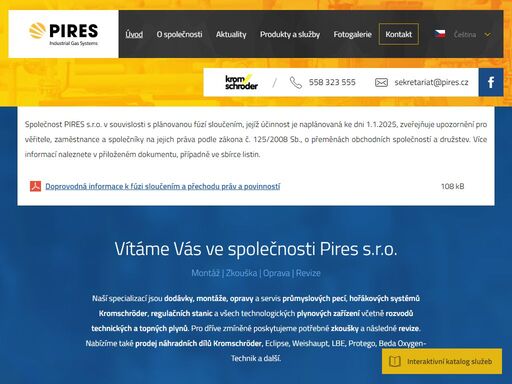 naší specializací jsou dodávky, montáže, opravy a servis hořákových systémů kromschröder, regulačních stanic a všech technologických plynových zařízení včetně rozvodů technických a topných plynů. pro dřívé zméněné poskytujeme potřebné zkoušky a následné revize. nabízíme také prodej náhrádních dílu kromschröder, eclipse, weishaupt, lbe, protego, beda oxygen-technik a další.