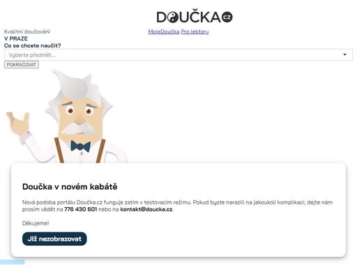 sdružujeme lektory na doučování matematiky, angličtiny a dalších předmětů v praze a okolí. rychlé zprostředkování zdarma, tisíce spokojených klientů.