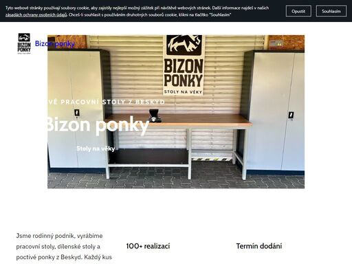 český rodinný podnik, vyrábíme pracovní stoly , dílenské stoly a poctivé ponky z beskyd