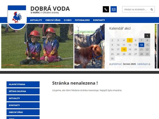 obec dobrá voda u hořic se nachází v okrese jičín v královéhradeckém kraji. žije v ní 576 obyvatel. má dvě katastrální území: dolní dobrá voda a horní dobrá voda. 
obec dobrá voda u hořic se nachází v královéhradeckém kraji, na trase mezi hradcem králové a jičínem poblíž města hořice. obec leží v rovinaté zemědělské oblasti s výbornou kvalitou orné půdy v nadmořské výšce 278 m nad mořem. severně od obce se nachází pahorkatina chlum, která je vstupní branou do podkrkonoší. jihozápadně od obce se nacházejí dva rybníky. bašnický rybník ( cukrovarský ), který náležel k bašnickému cukrovaru ( dnes již zdemolován) a dobrovodský rybník, který byl vybudován v roce 1953 na výměře 16 ha a dnes na něm obec provozuje sportovní rybářský revír. 
katastrální výměra obce je  582 ha a  tvoří ji dvě katastrální území – horní dobrá voda a dolní dobrá voda. 
v okolí obce se nachází zemědělská půda s vynikající bonitou půdy, na které intenzivně zemědělsky hospodaří zemědělské družstvo podchlumí se sídlem v obci a soukromí zemědělci.
v obci je mateřská škola, malotřídní škola pro 1.stupeň zš, prodejna coop s poštou partner, kulturní dům se sálem a hospodou a veřejná sportoviště - 3 antuková hřiště ( 2 tenis, 1 nohejbal ), fotbalové hřiště, dětské hřiště. obcí projíždí pravidelné autobusové linky směrem na jičín a nový bydžov. v obci je vlakové nádraží na trase hradec králové - jičín (turnov ).


