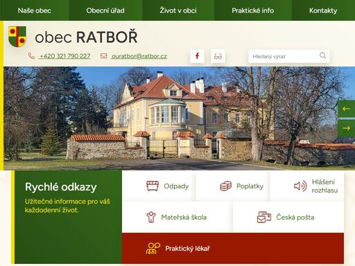 oficiální stránky obce ratboř