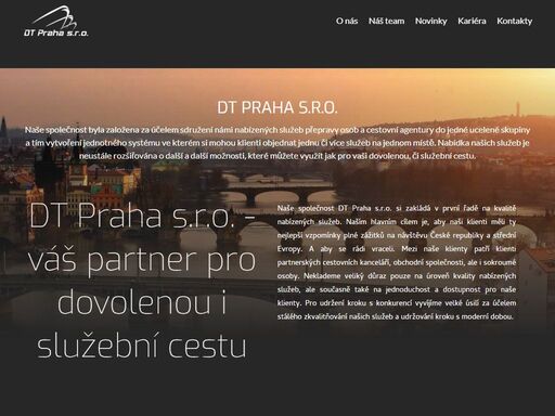 hlavní stránka dt praha s.r.o. na této stránce naleznete přehled všech námi poskytovaných služeb.