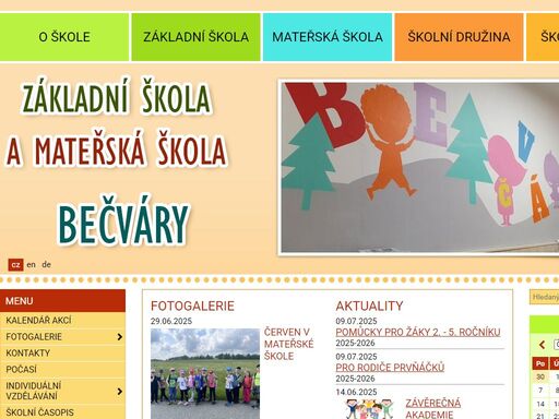 základní škola a mateřská škola bečváry