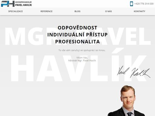 advokátní kancelář mgr. pavla havlíka poskytuje vysoce profesionální služby v rámci generální advokátní praxe, a to jak právnickým, tak fyzickým osobám, se zvláštním zaměřením na právní oblasti obchodního, korporátního, občanského, rodinného, pracovního a trestního práva.