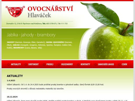 www.ovocnarstvihlavacek.cz