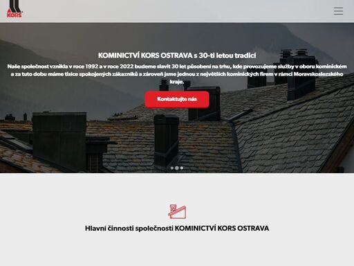 kominictví ostrava, frézování komínů, vložkování komínů, čištění komínů  - kors, spol. s r.o.