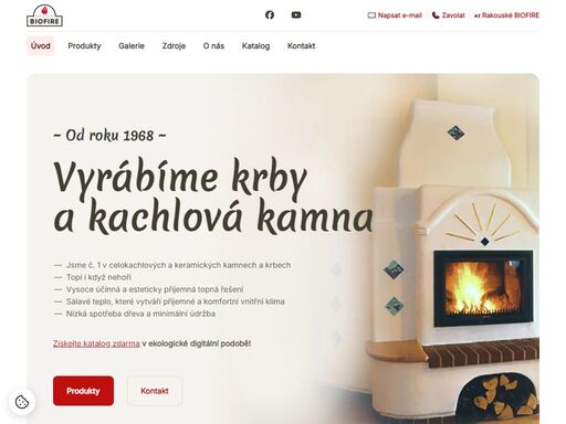 jsme biofire, přední výrobce kachlových kamen, krbových kamen a kachlových sporáků. specializujeme se na vytváření vysoce účinných a esteticky příjemných topných řešení.