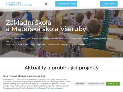 informace o naší školce, škole, družině i zápisech. podívejte se na novinky, fotogalerii nebo školu online | základní škola a mateřská škola všeruby u plzně