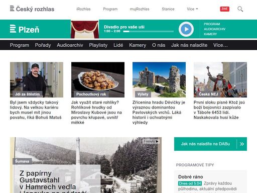 online vysílání a vše o programu. aktuální zprávy, tipy na výlety, recepty, užitečné rady, příběhy a rozhovory se zajímavými hosty.