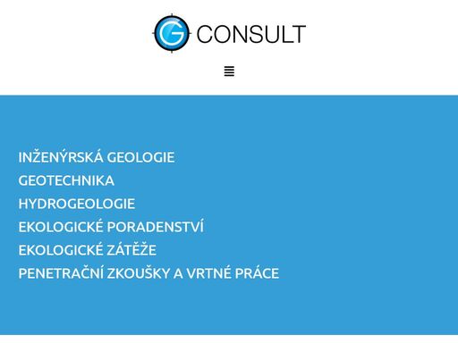 g-consult nabízí práce v oblasti geotechniky, inženýrské geologie, hydrogeologie, ekologického poradenství, analýz rizika a sanačních prací.