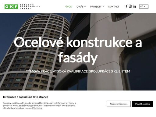 projekční tým zkušených odborníků, který je schopen řešit náročné projekty ocelových konstrukcí a fasád.