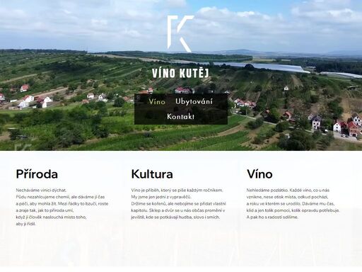 víno kutěj - s chutí z pod dubňanské hory.