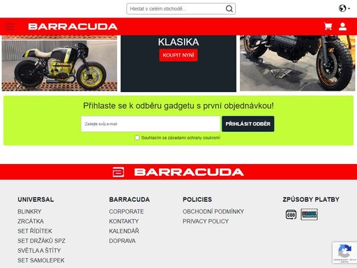 barracudamoto moto doplňky - barracuda design a kvalita