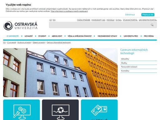 centrum informačních technologií ou - oficiální internetové stránky ostravské univerzity.