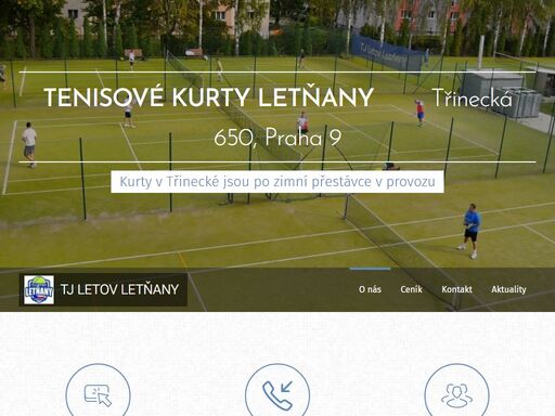 tenisové kurty s umělým povrchem. kvalitní zázemí, klubovna, zahrádka, tenisová škola, rezervace 722 303 810