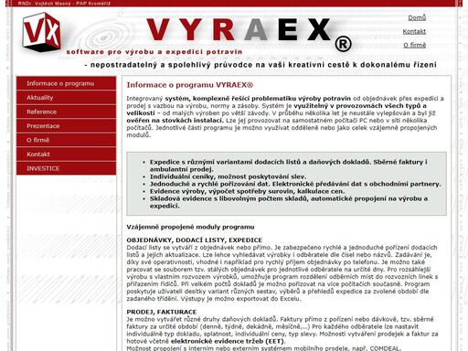 pap - software pro výrobu a expedici potravin
