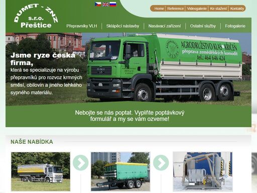 naše rodinná firma se specializuje na přepravníky vlh, sklápěcí nástavby a nasávací zařízení, které sami vyrábíme, montujeme a v případě potřeby upravujeme na míru pro individuální potřeby našich klientů.