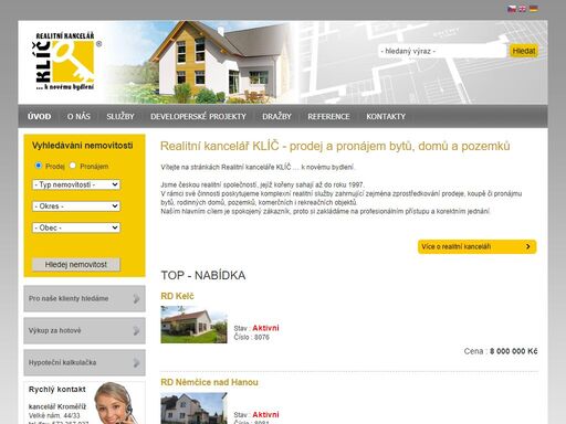 realitní kancelář klíč... k novému bydlení