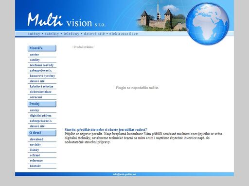 montáž satelitů, internetu, televizních rozvodů