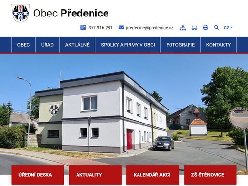 oficiální stránky obce předenice