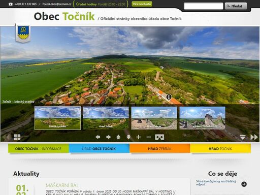oficiální webové stránky obecního úřadu obce točník