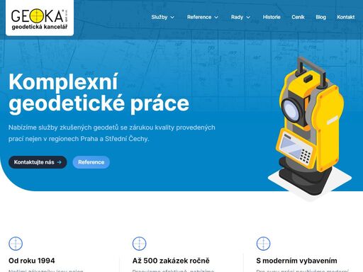komplexní geodetické práce - nabízíme služby zkušených geodetů se zárukou kvality provedených prací nejen v regionech praha a střední čechy.