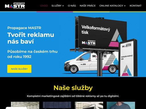 reklamní agentura propagace mastr se stará o vaši firmu. velkoformátový tisk, polepy aut a výloh, letáky, vizitky, propagační materiály, polepy aut a výloh.