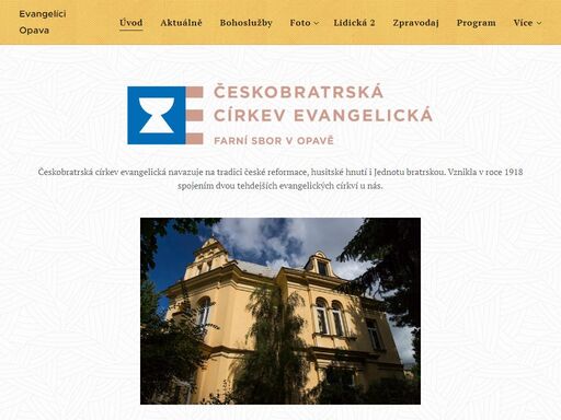 čce opava, evangelíci opava