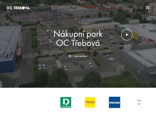 nákupní park oc třebová - obchodní centrum s plochou 8 340 metrů čtverečních, s 8 prodejními jednotkami a 239 parkovacími místy.