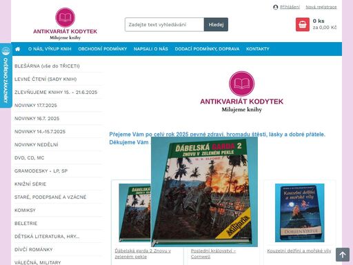 prodej antikvárních knih a časopisů