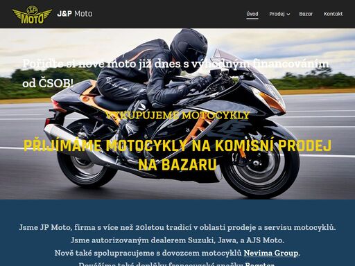přijímáme motocykly na komisní prodej na bazaru