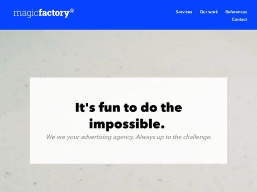 magic factory - agile production advertising agency