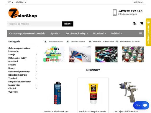 e-shop auto laky. obchod s auto lakýrnickými materiály zn. dupont, 3m, festool, mirka, sata, devilbiss, sia, sika. v sortimentu: barvy, auto laky, tužidla, ředidla, brusivo, leštící pasty, tmely, stříkací pistole, ochrany spodků.