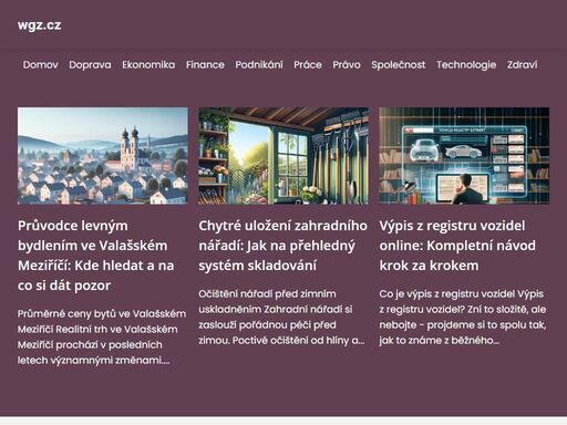 časopis wgz.cz nabízí aktuality a inspiraci z oblasti módy, krásy a životního stylu. objevte nové trend a tipy pro dokonalý vzhled.