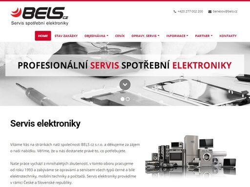 pozáruční a záruční opravy a servis elektroniky. předprodejní, záruční a pozáruční opravy a servis elektrospotřebičů v celé české a slovenské republice. váš elektro servis bels cz s.r.o.