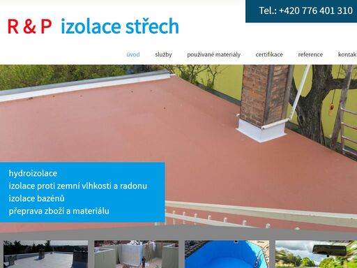 provádíme izolace střešních plášťů z pvc nebo asfalt. pásů včetně tepelné izolace, dále provádíme izolaci proti zemní vlhkosti, radonu a  bazénů. brně a celá čr