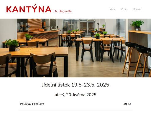 dobré a levné obědy v prostorách nově zrekonstruované a moderní pražské kantýny. pondělí - pátek: 8:00-14:00