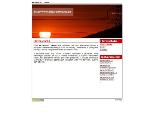 firma khs elektro lukavec provádí elektroinstalatérké práce pro občany, zemědělské a průmyslové provozy a opravy veřejného osvětlení pro obecní úřady.