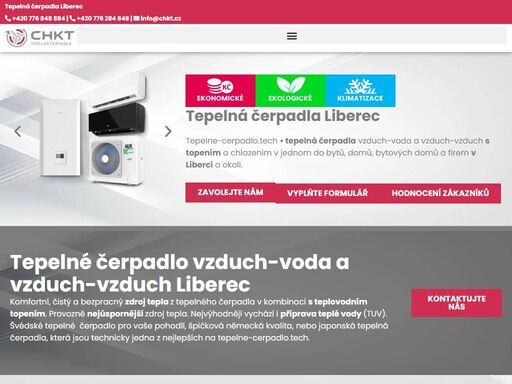 tepelná čerpadla vzduch-voda a vzduch-vzduch s topením a chlazením v jednom do bytů, domů, bytovy´ch domů a firem v liberci a okolí, tepelne-cerpadlo.tech