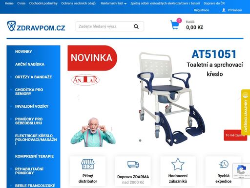 zdravpom.cz - online prodej zdravotních pomůcek. široký sortiment, pozáruční servis, 15 let na trhu, rychlá expedice, doprava nad 2000 kč zdarma. s námi se do toho můžete opřít.