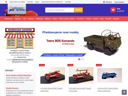 modely aut macmodel - eshop a prodejna s modely aut v centru prahy. největší výběr mezi modely aut od světových výrobců.