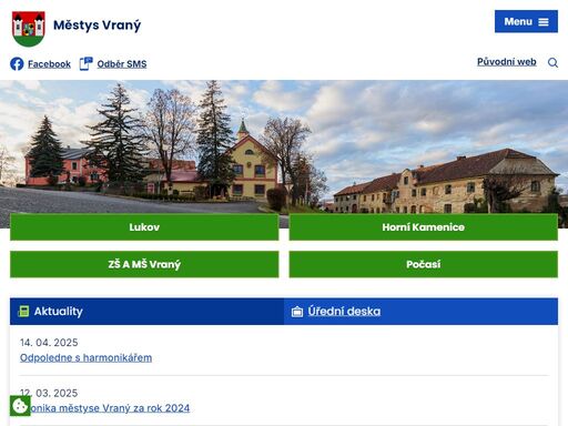 městys vraný se nachází v okrese kladno. žije zde 758 obyvatel. v roce 2015 obec získala zlatou v krajském kole v soutěži vesnice roku. zjistěte o nás více.
