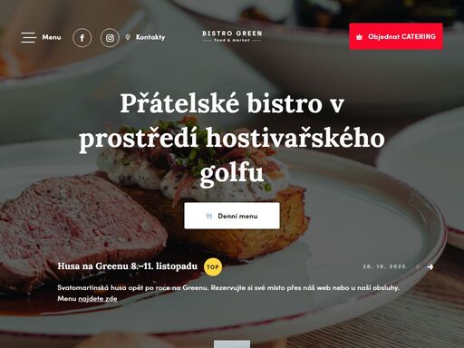 přijďte ochutnat naše vynikající čerstvé jídlo nebo jen posedět u skvělé kávy. najdete nás v prostředí hostivařského golfu.