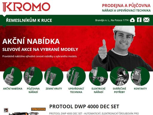 kromo brandýs - výhodné cenové nabídky vybraných modelů nářadí