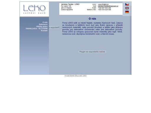 leko - leštění a broušení kovů - jaroslav taraba
