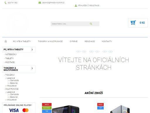 obchod se plně zaměřuje a specifikuje na počítačové sestavy, notebooky, tablety, periferie a komponenty.mimo jiné u nás také naleznete spotřební elektroniku a možnost objednání širokého spektra zboží.jsme velmi rádi, že jste s námi spokojení, děláme maximum pro to mít nejrozmanitější sortiment zboží co se do…