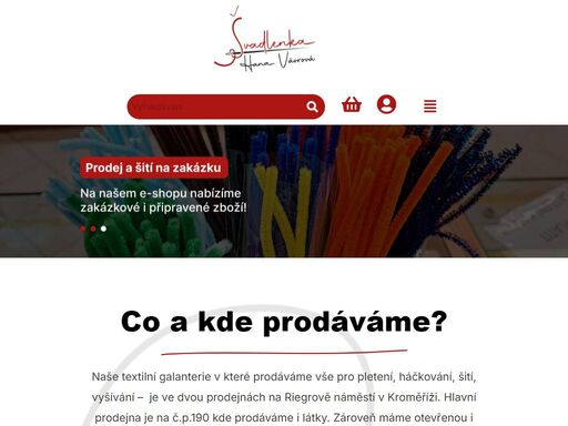 švadlenka kroměříž – prodejna pro hobby nadšence! nabízíme látky, galanterii a potřeby pro šití, pletení i háčkování. vše, co potřebujete pro své kreativní projekty, najdete u nás.