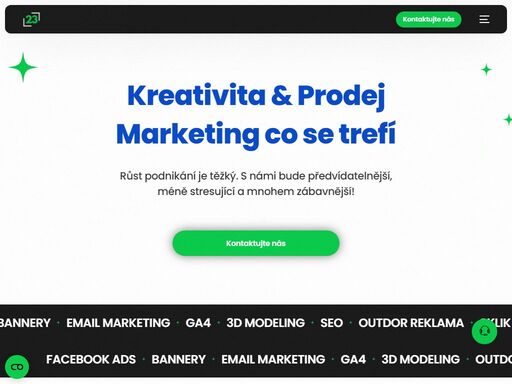 jsme malá marketingová agentura, která nepotřebuje bilion ocenění, obří zákazníky ani sto let praxe, aby vám ukázala, co umíme.