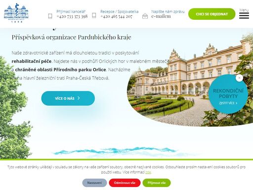 naše zdravotnické zařízení má dlouholetou tradici v poskytování rehabilitační a lázeňské péče. najdete nás v podhůří orlických hor v malebném městečku a chráněné oblasti přírodního parku orlice.